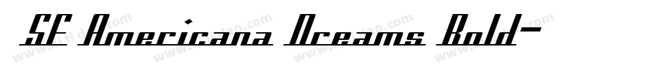  SF Americana Dreams Bold字体转换